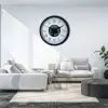 Roma Signature 60 Cm Çarklı Siyah Duvar Saati