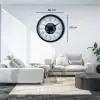 Roma Signature 60 Cm Çarklı Siyah Duvar Saati