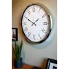 Roma Zarafeti Krom 52 Cm Metal Duvar Saati