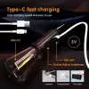 Rustik Taşınabilir Şarjlı Tasarruflu Ampul 10w Led Lamba Type-c Şarj Askılı Asma Aydınlatma T020