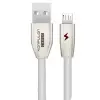 S53 Led Işıklı Micro Usb Kablo 1m 3a - Beyaz