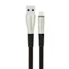 S89 Metal Uçlu Lightning Kablo İphone Uyumlu 1m 2.4a - Siyah