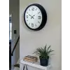 Sade & Şık Siyah 40 Cm Metal Dekoratif Duvar Saati