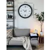 Sade & Şık Siyah 40 Cm Metal Dekoratif Duvar Saati