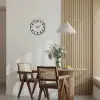 Sade Tasarım Beyaz 40 Cm Metal Duvar Saati