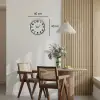 Sade Tasarım Beyaz 40 Cm Metal Duvar Saati