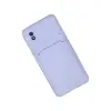 Samsung Galaxy A01 Core Kılıf Kelvin Kartvizitli Silikon - Lila