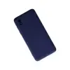 Samsung Galaxy A01 Core Kılıf Nano İçi Kadife Silikon - Lacivert