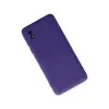 Samsung Galaxy A01 Core Kılıf Nano İçi Kadife Silikon - Mor