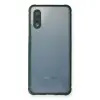 Samsung Galaxy A02 Kılıf Miami Şeffaf Silikon - Koyu Yeşil