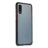 Samsung Galaxy A02 Kılıf Miami Şeffaf Silikon - Siyah