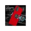 Samsung Galaxy A02s Kılıf Elit Yüzüklü Kapak - Kırmızı