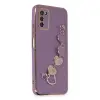 Samsung Galaxy A03s Kılıf Esila Silikon - Mor