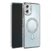 Samsung Galaxy A06 Joke Simli Magneticsafe Kılıf - Gümüş