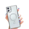 Samsung Galaxy A06 Joke Simli Magneticsafe Kılıf - Gümüş