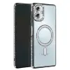 Samsung Galaxy A06 Joke Simli Magneticsafe Kılıf - Siyah