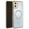 Samsung Galaxy A07 4g Joke Simli Magneticsafe Kılıf - Gold