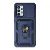 Samsung Galaxy A52 Kılıf Pars Lens Yüzüklü Silikon - Lacivert