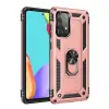 Samsung Galaxy A53 5g Kılıf Sofya Yüzüklü Silikon Kapak - Rose