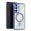 Samsung Galaxy A55 5g Joke Simli Magneticsafe Kılıf - Mavi