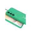 Samsung Galaxy A55 5g Regal Magsafe Standlı Kapak - Yeşil