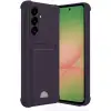 Samsung Galaxy A56 Kılıf Kelvin Kartvizitli Silikon - Derin Mor