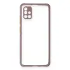 Samsung Galaxy A71 Kılıf Miami Şeffaf Silikon - Açık Mor