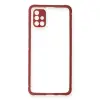 Samsung Galaxy A71 Kılıf Miami Şeffaf Silikon - Fuşya