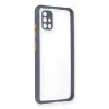 Samsung Galaxy A71 Kılıf Miami Şeffaf Silikon - Gri