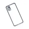 Samsung Galaxy A71 Kılıf Miami Şeffaf Silikon - Gri