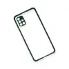 Samsung Galaxy A71 Kılıf Miami Şeffaf Silikon - Koyu Yeşil