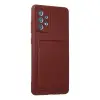 Samsung Galaxy A72 Kılıf Kelvin Kartvizitli Silikon - Bordo