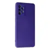 Samsung Galaxy A72 Kılıf Nano İçi Kadife Silikon - Mor