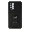 Samsung Galaxy A73 5g Kılıf Pars Lens Yüzüklü Silikon - Siyah