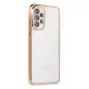 Samsung Galaxy A73 5g Kılıf Razer Lensli Silikon - Gold