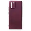 Samsung Galaxy A91 / S10 Lite Kılıf First Silikon - Mürdüm