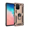 Samsung Galaxy A91 / S10 Lite Kılıf Sofya Yüzüklü Silikon Kapak - Gold