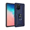 Samsung Galaxy A91 / S10 Lite Kılıf Sofya Yüzüklü Silikon Kapak - Lacivert