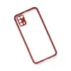 Samsung Galaxy M31 Kılıf Miami Şeffaf Silikon - Fuşya
