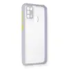 Samsung Galaxy M31 Kılıf Miami Şeffaf Silikon - Lila