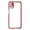 Samsung Galaxy M51 Kılıf Miami Şeffaf Silikon - Fuşya