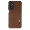 Samsung Galaxy M52 5g Kılıf Loop Deri Silikon - Kahverengi