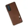Samsung Galaxy M52 5g Kılıf Loop Deri Silikon - Kahverengi