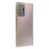 Samsung Galaxy Note 20 Ultra Kılıf Razer Lensli Silikon - Gold