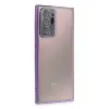Samsung Galaxy Note 20 Ultra Kılıf Razer Lensli Silikon - Mor