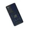 Samsung Galaxy S20 Fe Kılıf Pars Lens Yüzüklü Silikon - Lacivert