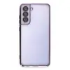 Samsung Galaxy S21 Fe Kılıf Razer Lensli Silikon - Mor
