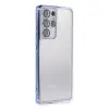 Samsung Galaxy S21 Ultra Kılıf Razer Lensli Silikon - Açık Mavi