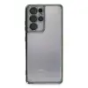 Samsung Galaxy S21 Ultra Kılıf Razer Lensli Silikon - Yeşil