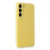 Samsung Galaxy S23 Kılıf Nano İçi Kadife Silikon - Sarı